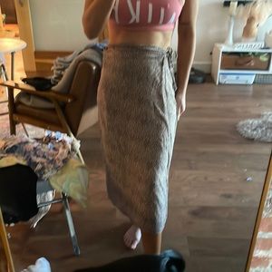 Leopard wrap skirt